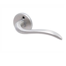 Door handle VAL17 brass/chrome satin