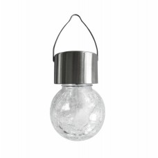 VALGUSTI SOLAR KULA LED IP44 SATIIN/KLAAS