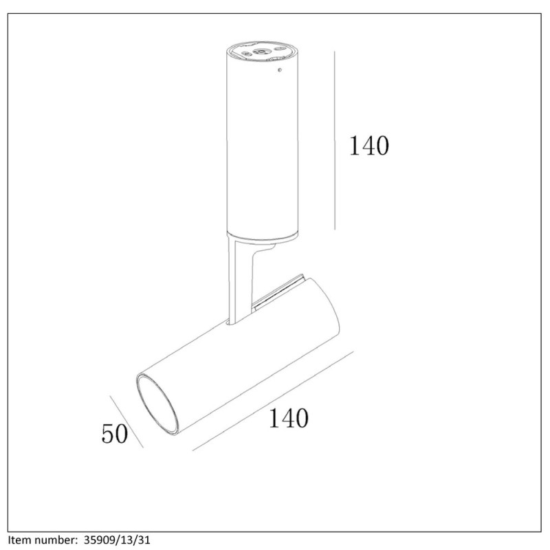 Ceiling light GREG LED 13W Ø5cm White