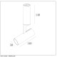 Ceiling light GREG LED 13W Ø5cm BLACK