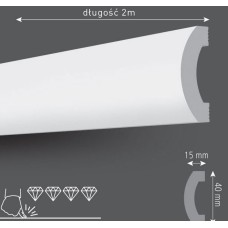 МОЛДИНГ СТЕНОВОЙ  SR1 0.65X0.15X2M 1TK/PK