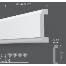 МОЛДИНГ СТЕНОВОЙ  SF1 0.65X0.15X2M 1TK/PK
