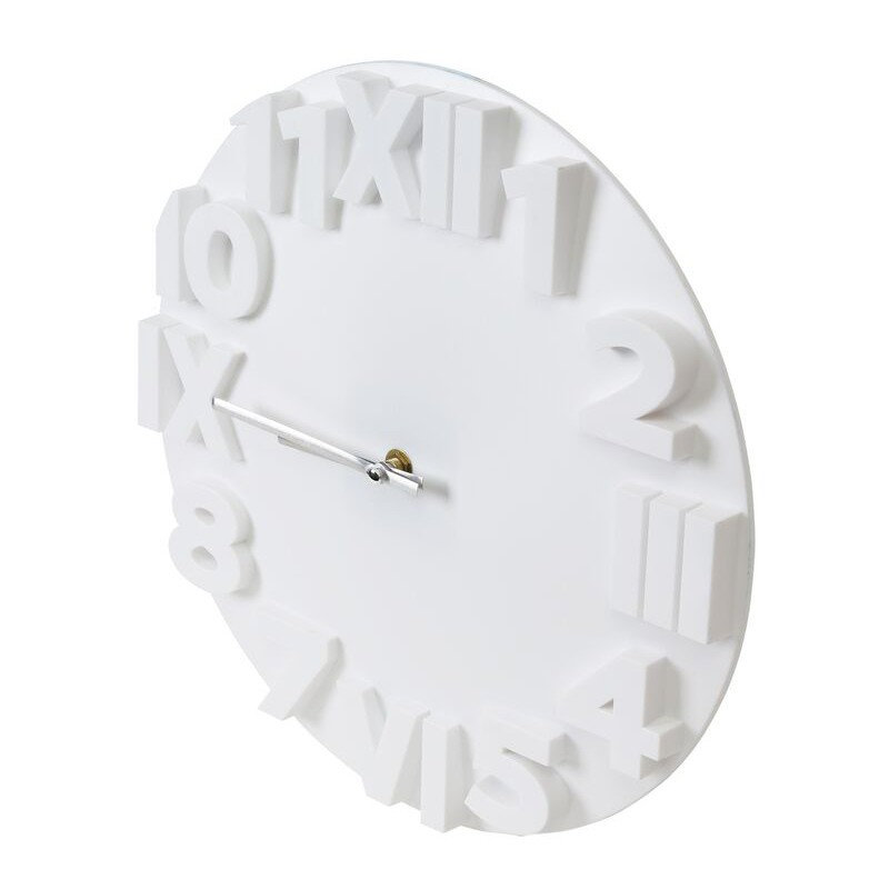 SEINÄKELLO MODERN 35cm VALKOINEN 1AA