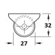 Kalusterulla 27 mm, 20 kg