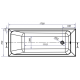 AMME  CERSANIT BLISSA 170X70+ESIPANEEL
