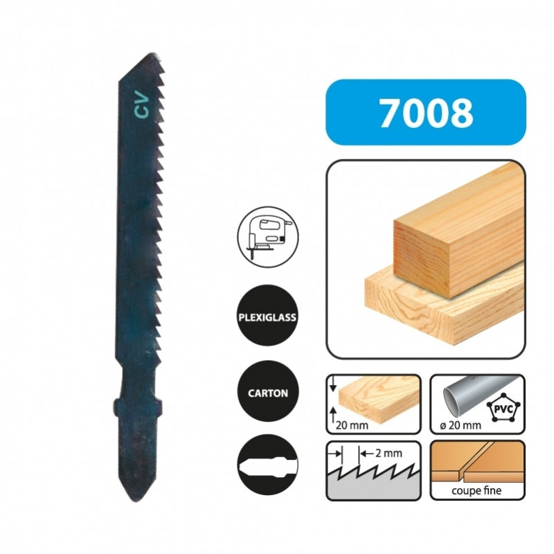 JIGSAW BLADE  55MM PUIT 3TK 7008