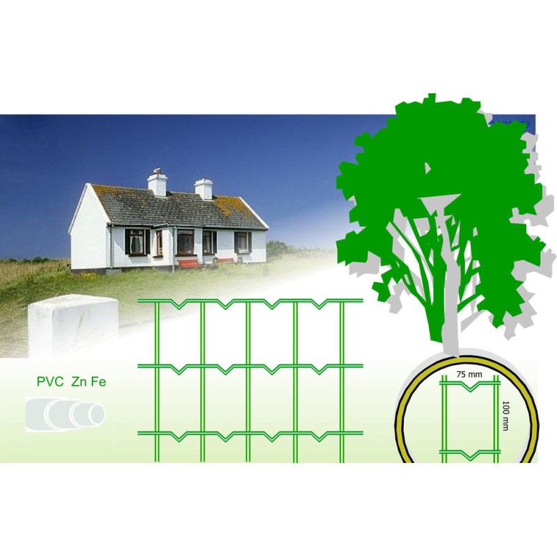 KEEVISVÕRK PVC 1,5X25M /75X100