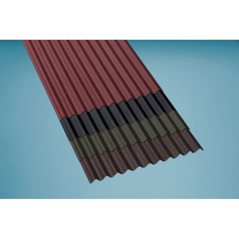 BITUMEN CORRUGATED SHEET  GUTTA K11 BLACK 830x2000
