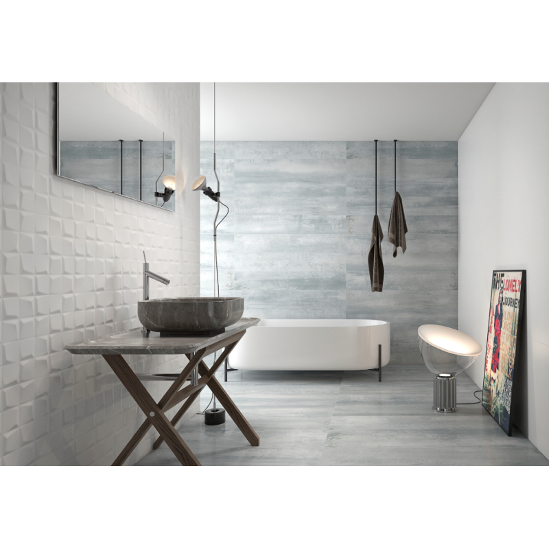 Wall tile  30X90 BLANCO MATE RLV RECT