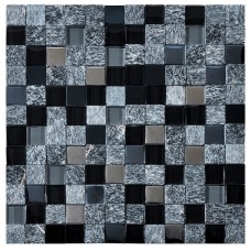 MOSAIKKI 30x30 CUBIK BLACK