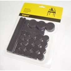 Furniture Felt A-40005-10-038 Black 38 pcs Slip-On Felt Caps