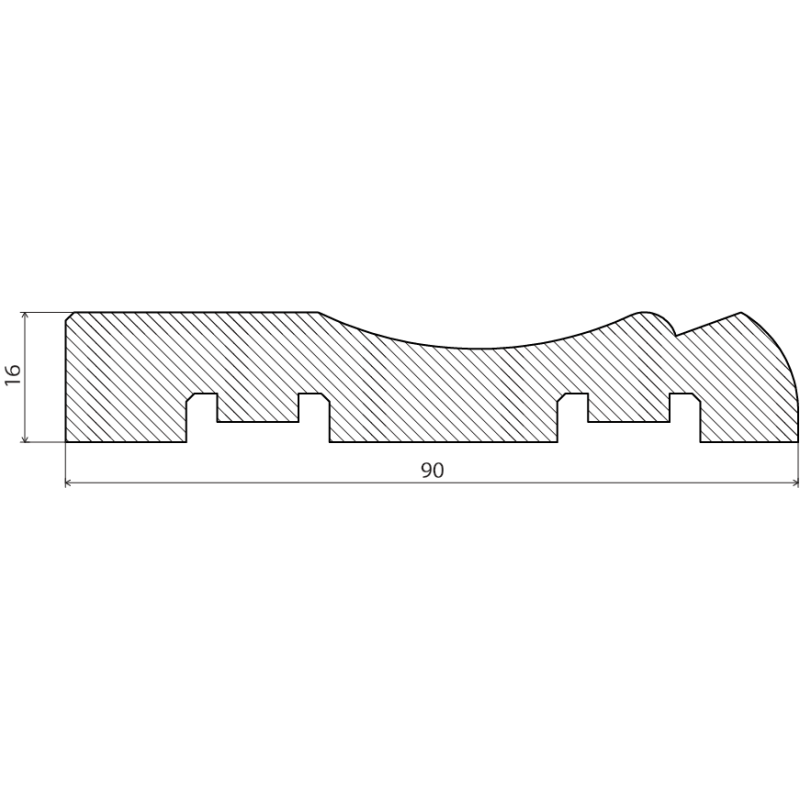 DOOR MOLDING MÄND 16X90X2400MM