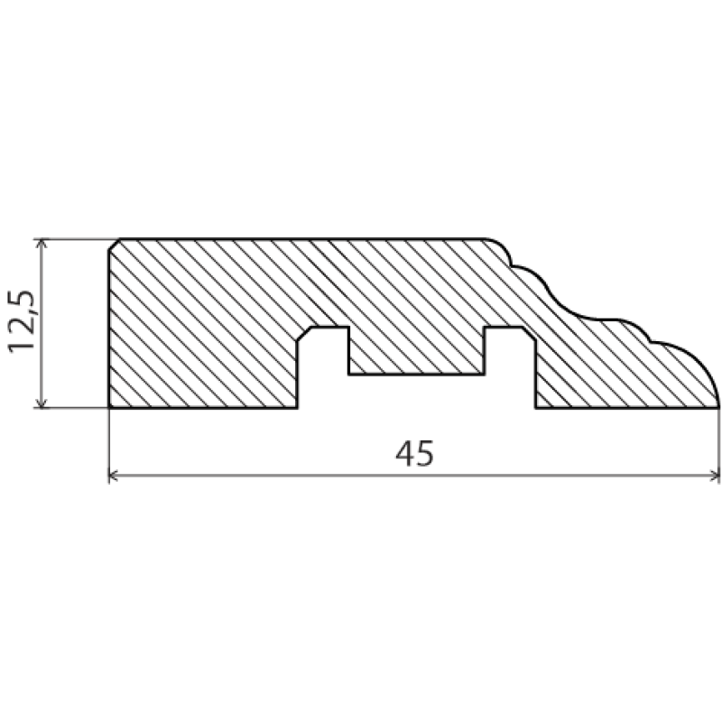 DOOR MOLDING MÄND 13X45X2400MM