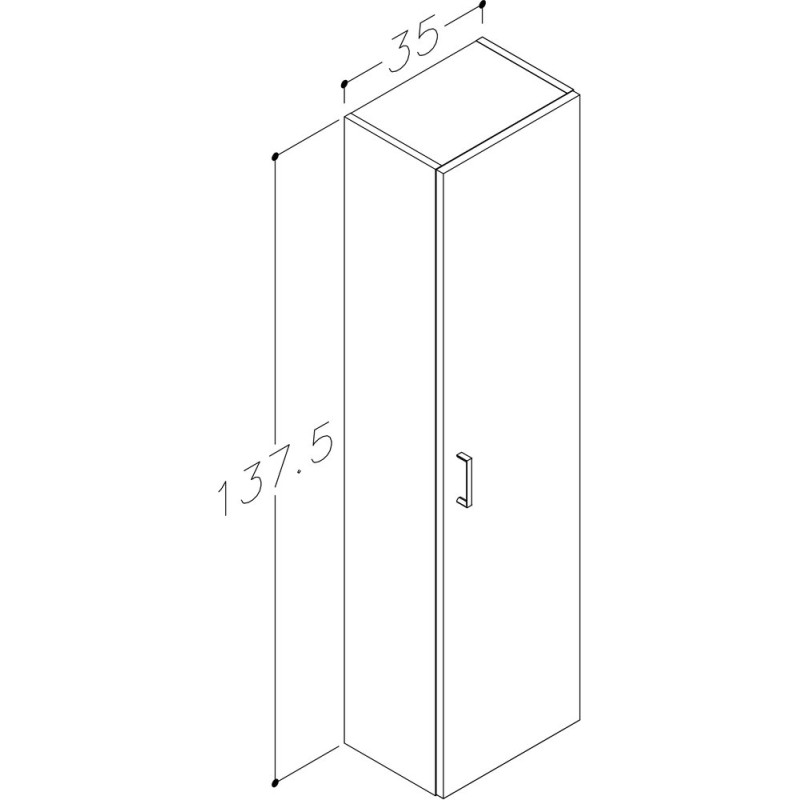 VANNITOAKAPP DEFA DINA DAU35 35CM KÕRGE