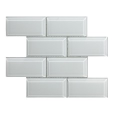 MOSAIC  30X30 METRO BEVEL WHITE