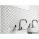 MOSAIC  30.5X28.5 TECH FLAME WHITE GLOSSY