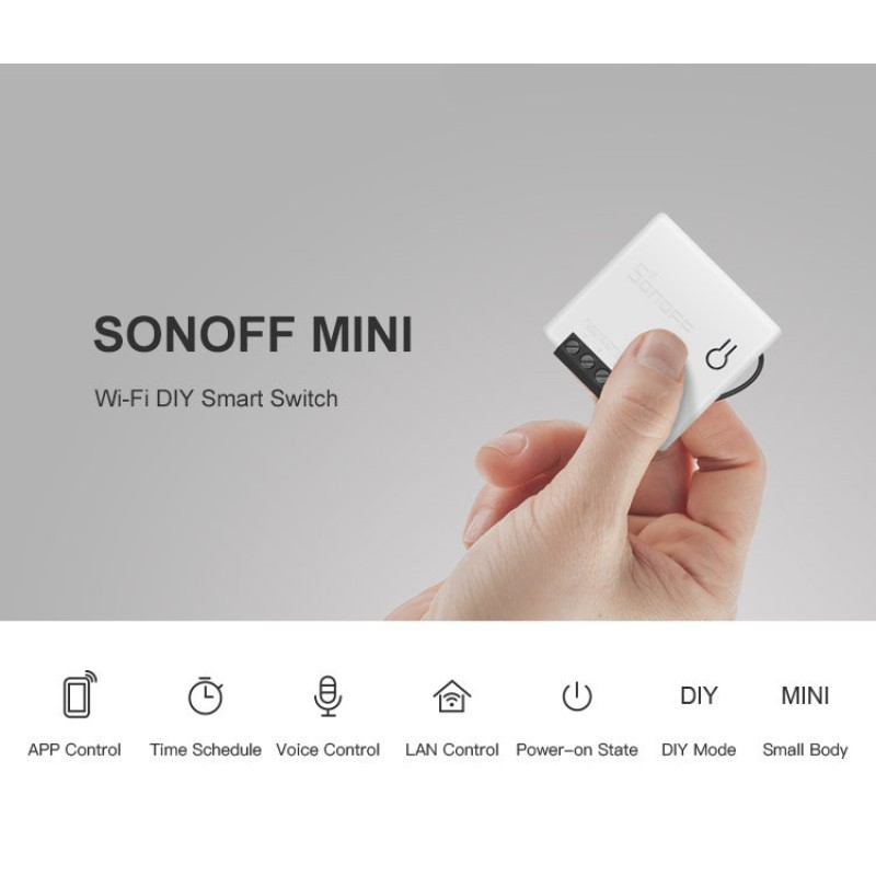 SONOFF MINI NUTIKAS WiFi-LÜLITI 2200W 230V