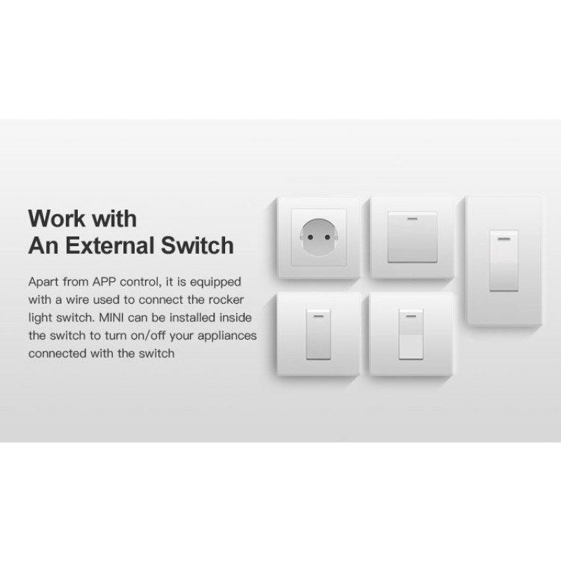 SONOFF MINI NUTIKAS WiFi-LÜLITI 2200W 230V