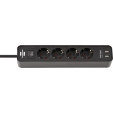 EXTENSION CORD  1.5M 3G1,5 4PESA+2XUSB MUST