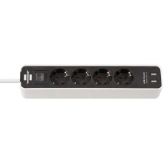 EXTENSION CORD  1.5M 3G1,5 4PESA+2XUSB White