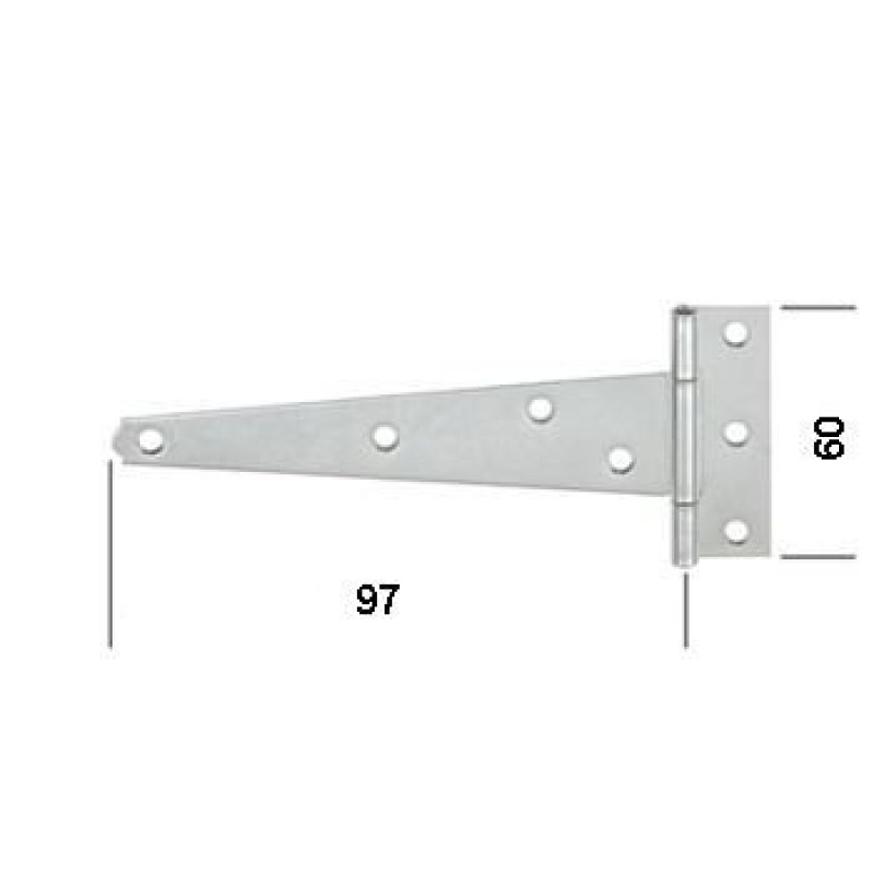 HINGE E  100X60MM T-KUJULINE