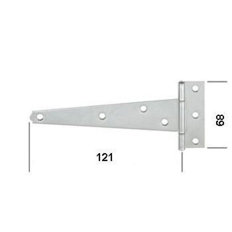 HINGE E  125X60MM T-KUJULITE