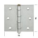 HINGE E  75X75 MM EXTRA TUGEV