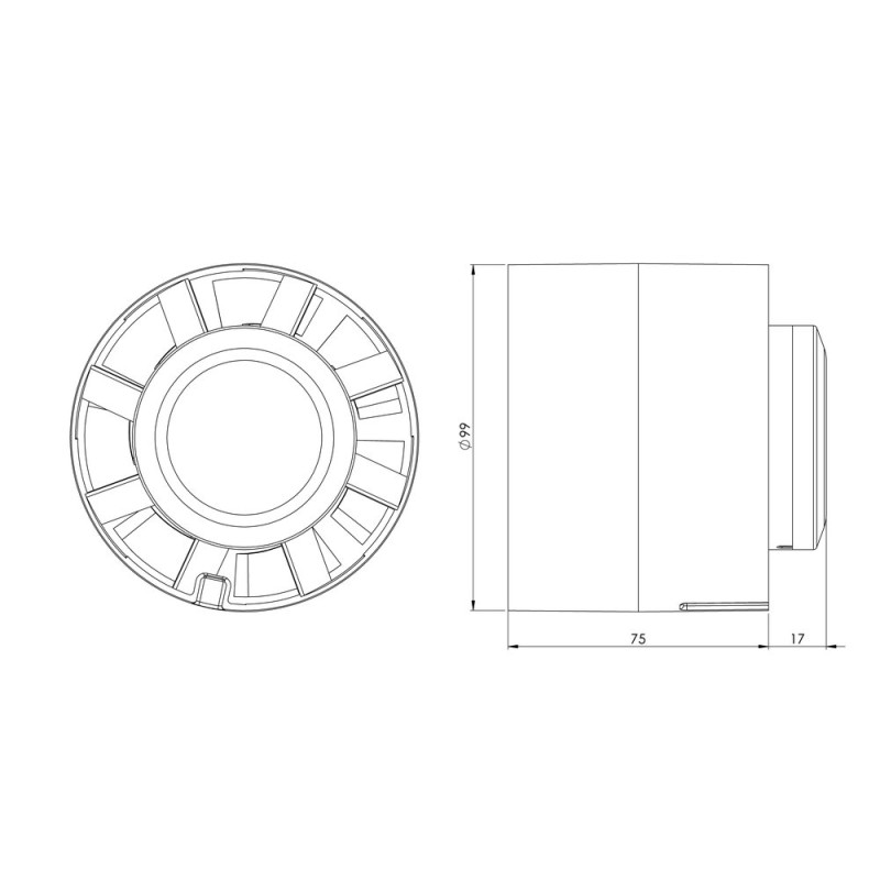 DUCT FAN  E-EXTRA 100mm