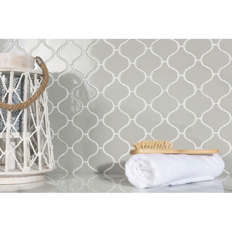 MOSAIKKI 28X24.6 TECH FLAME GREY GLOSSY