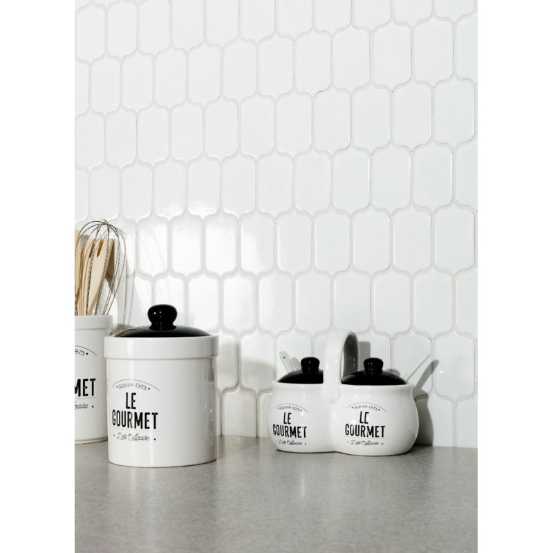 MOSAIIK 25.92X26.7 TECH LATERN WHITE GLOSSY