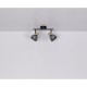Ceiling light GLOBO 54305-2 JAY 2x25W E14 Black/Smoked