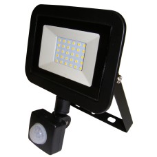 Прожектор NOVIPRO LED 30W + датчик 2400 лм IP65 черный