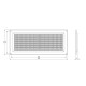 GRILLE VENTILATION  VR1330M 13X30CM MUST PLAST.