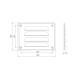 GRILLE VENTILATION  140X105 MET. MR14105M MUST