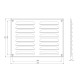 GRILLE VENTILATION  MR2619M 260X190MM MUST