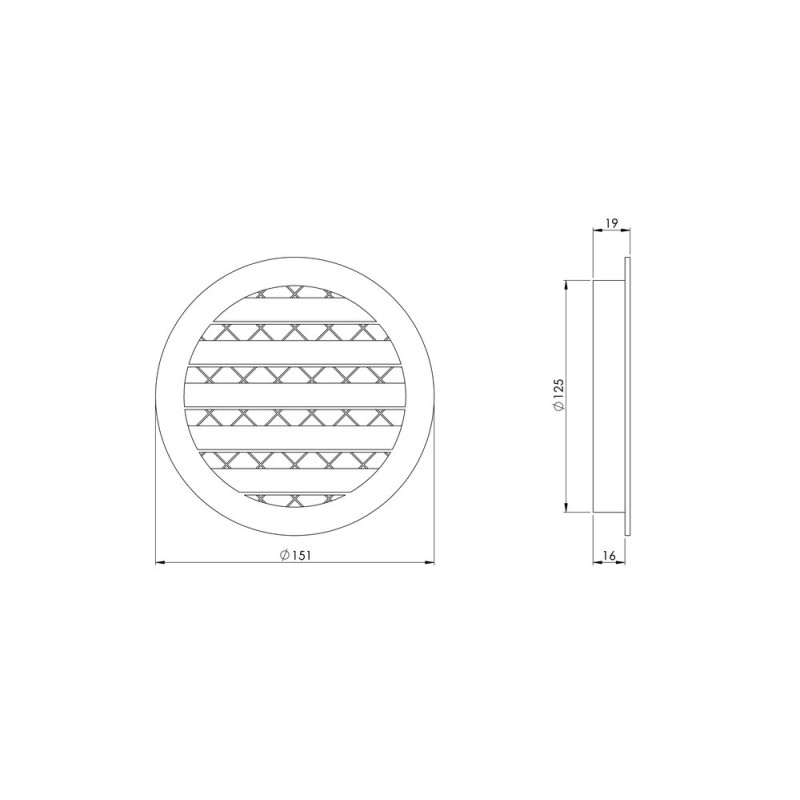 GRILLE EXTERNAL  MRA 125 VALATUD MUST