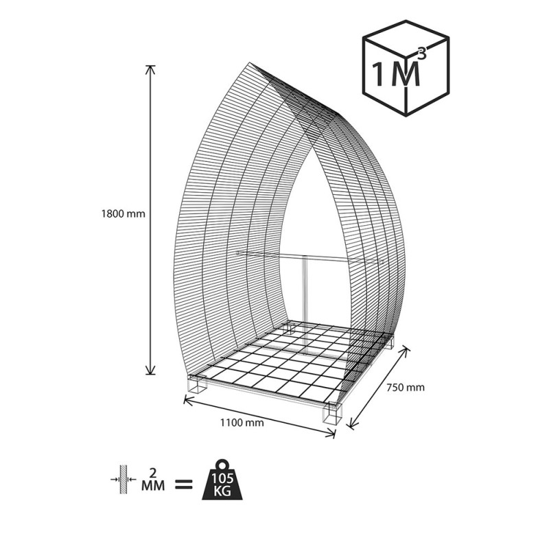 PUUKUUR 2mm/ 1m³