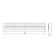 GRILLE VENTILATION  UKSELE 450X90MM MUST VR459M