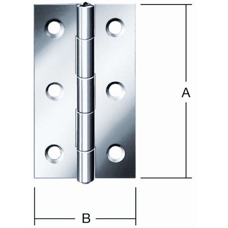BUTT HINGE  100X52MM