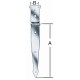 GATE HINGE  200X35MM 2 OS.
