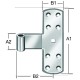 GATE HINGE  160X50MM