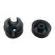 ISOLAATOR ÜMARKAABLILE PLASTIKUST BLACK/ 5TK