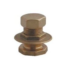 Brass tank fitting 1" with cap 471MES