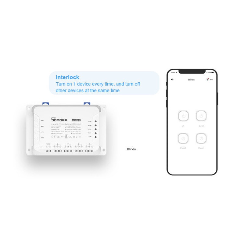 SONOFF 4CHR3 4-KANALILINE WIFI SMART SWITCH