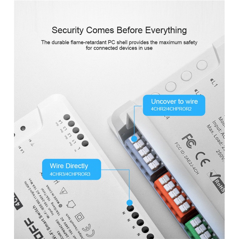 SONOFF 4CHR3 4-KANALILINE WIFI SMART SWITCH