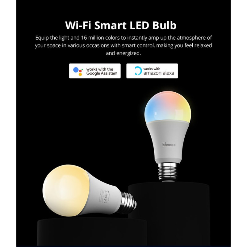 SONOFF B02-B-A60 WIFI LED-HÕÕGNIITPIRN 9W E27