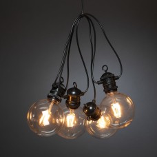 VALGUSKETT START BULBS 10 E27 IP44 LED DIM AMBER