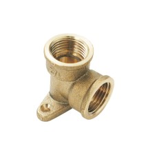 Brass tap elbow 1/2-1/2