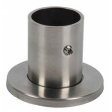 Pipe carrier sleeve, wall-end, 32 mm, polished RV steel