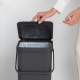 МУСОРНОЕ ВЕДРО BRABANTIA 40Л SORT&GO СЕРЫЙ